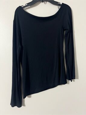 Sen Womens Asymmetrical Top One Size Black Sz 1
